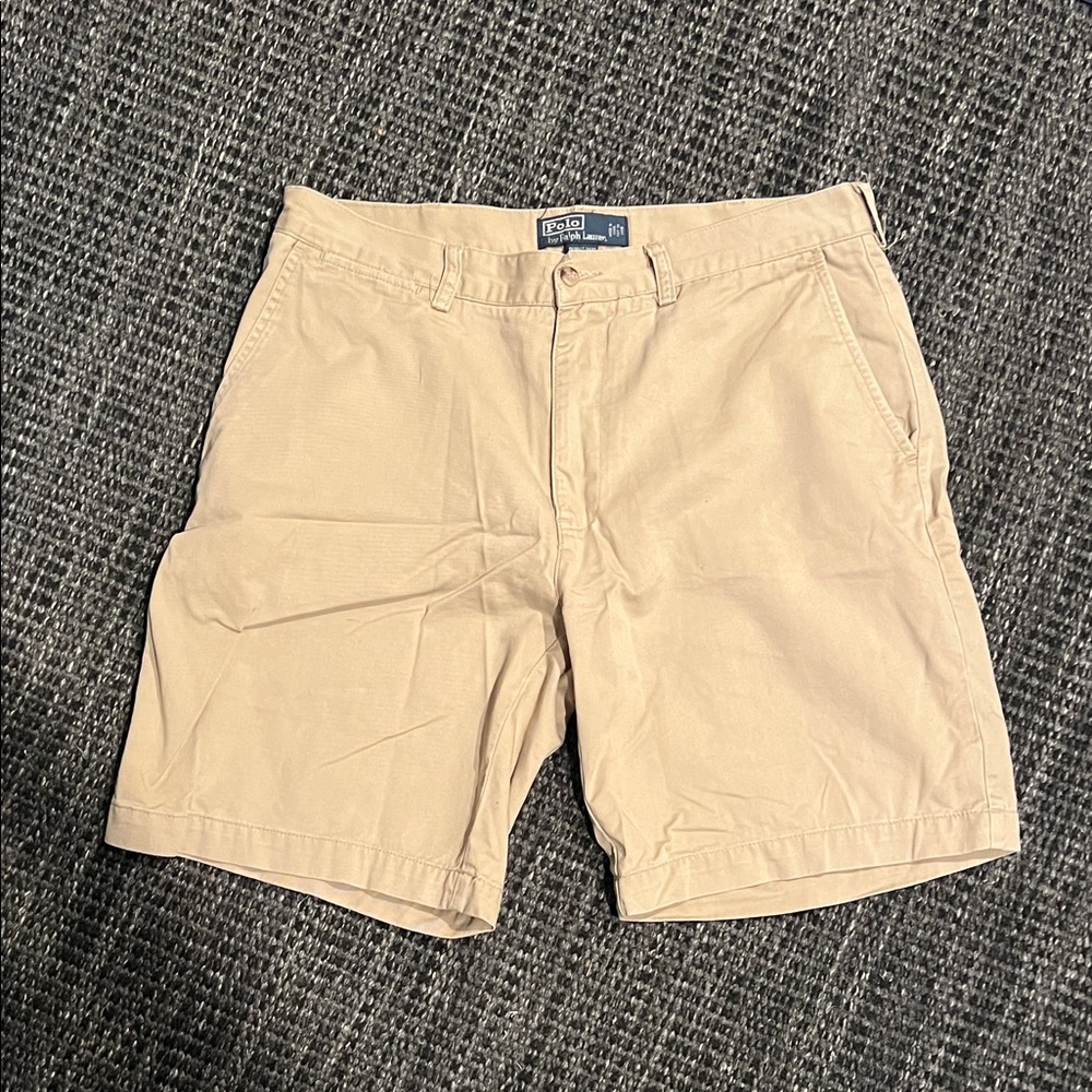 Polo Ralph Lauren Men's Beige Flat Front Shorts